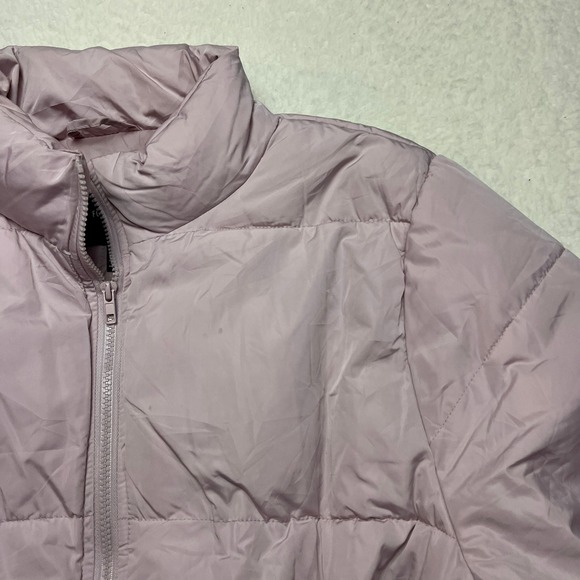 Forever 21 Jackets & Blazers - Forever 21 Puffer Jacket Womens 3X Pink Full Zip Mock Neck Quilted Coat 4089